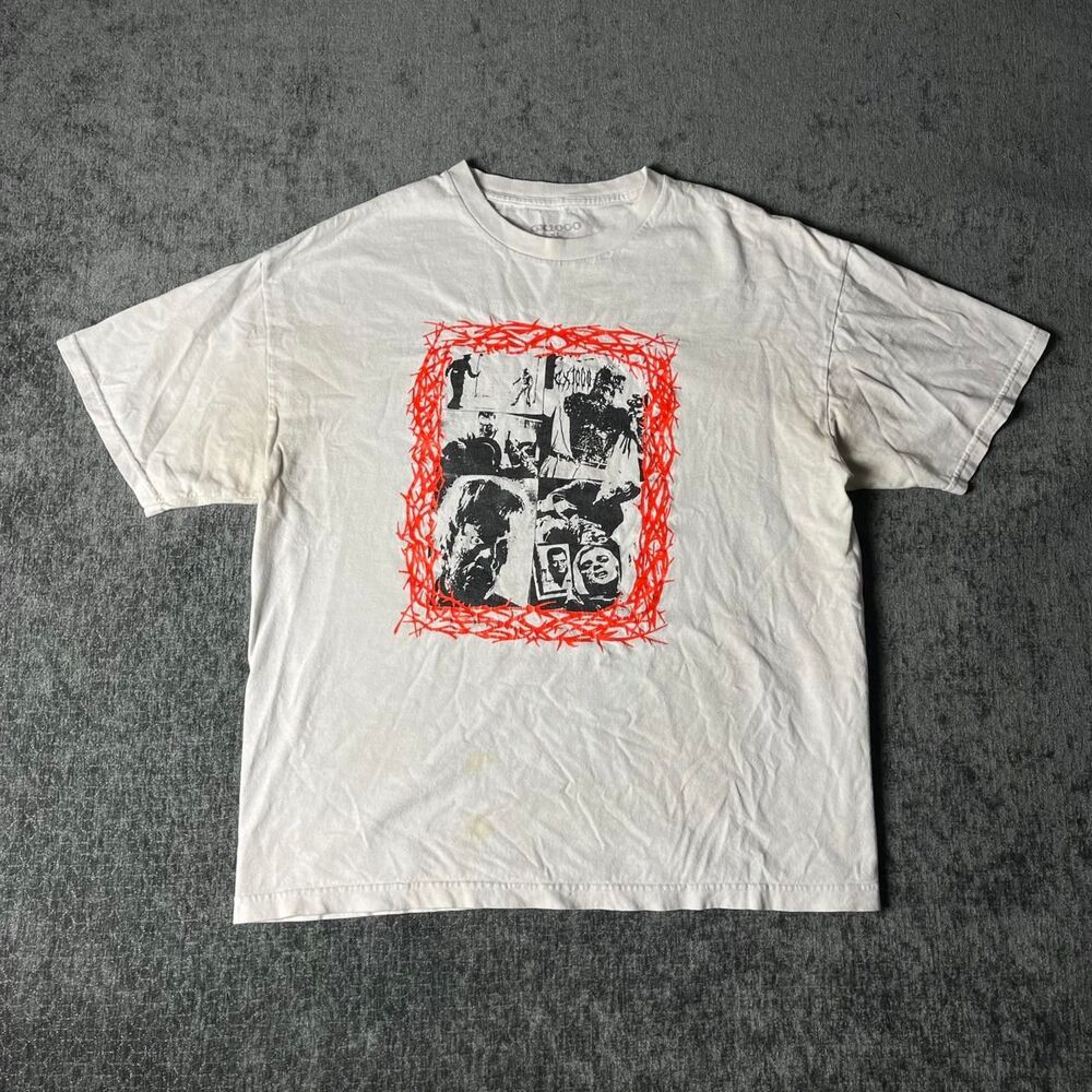 Gx1000 Men's White and Grey T-shirt